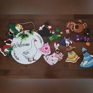 Interchangeable Goose Welcome Sign *FLAWS/MISSING PIECES